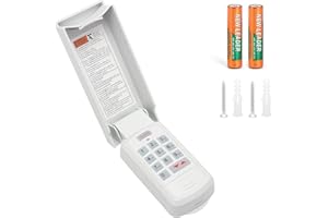 EZYOPENTECK for Genie Garage Door Opener Keypad Replacement for All Genie Intellicode Overhead CodeDodger and DIP Switch Garage Door Openers, Wireless Keypad Keyless Entry GK-R OKP-BX, Safe & Secure Access