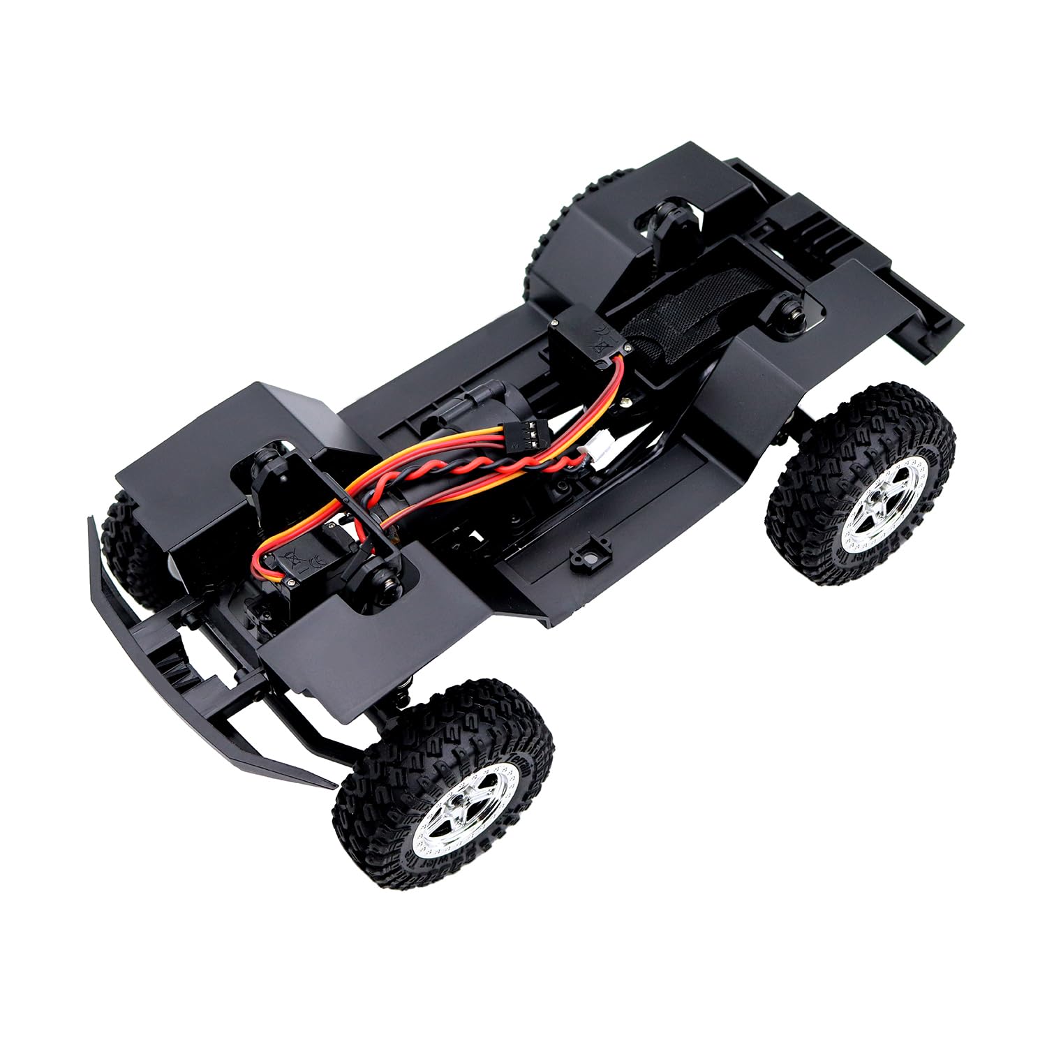 Photo 1 of 155mm 6.10in Wheelbase Assembled Frame Chassis with 2-Speed Gearbox for Rc Crawler TRX4M Bronco Defender JJRC C8809 c8801 Part