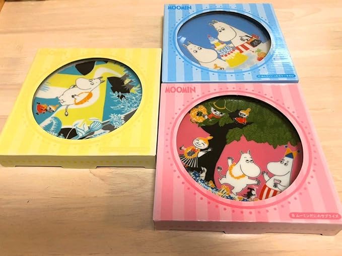 Amazon Co Jp ムーミン プレート デザート皿 マクドナルド 3枚セットむみーん むーみん のたに ホビー