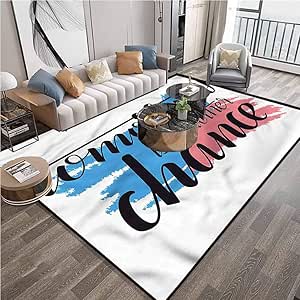 Amazon.com: Area Rug 4x6 feet, QuotesTomorrow is Another ...