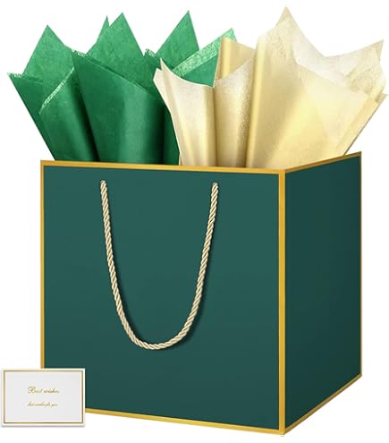 Cannabis Gift Bags 3-Pack - Weed Themed Party Bags With Tissue Paper & Cotton Handles