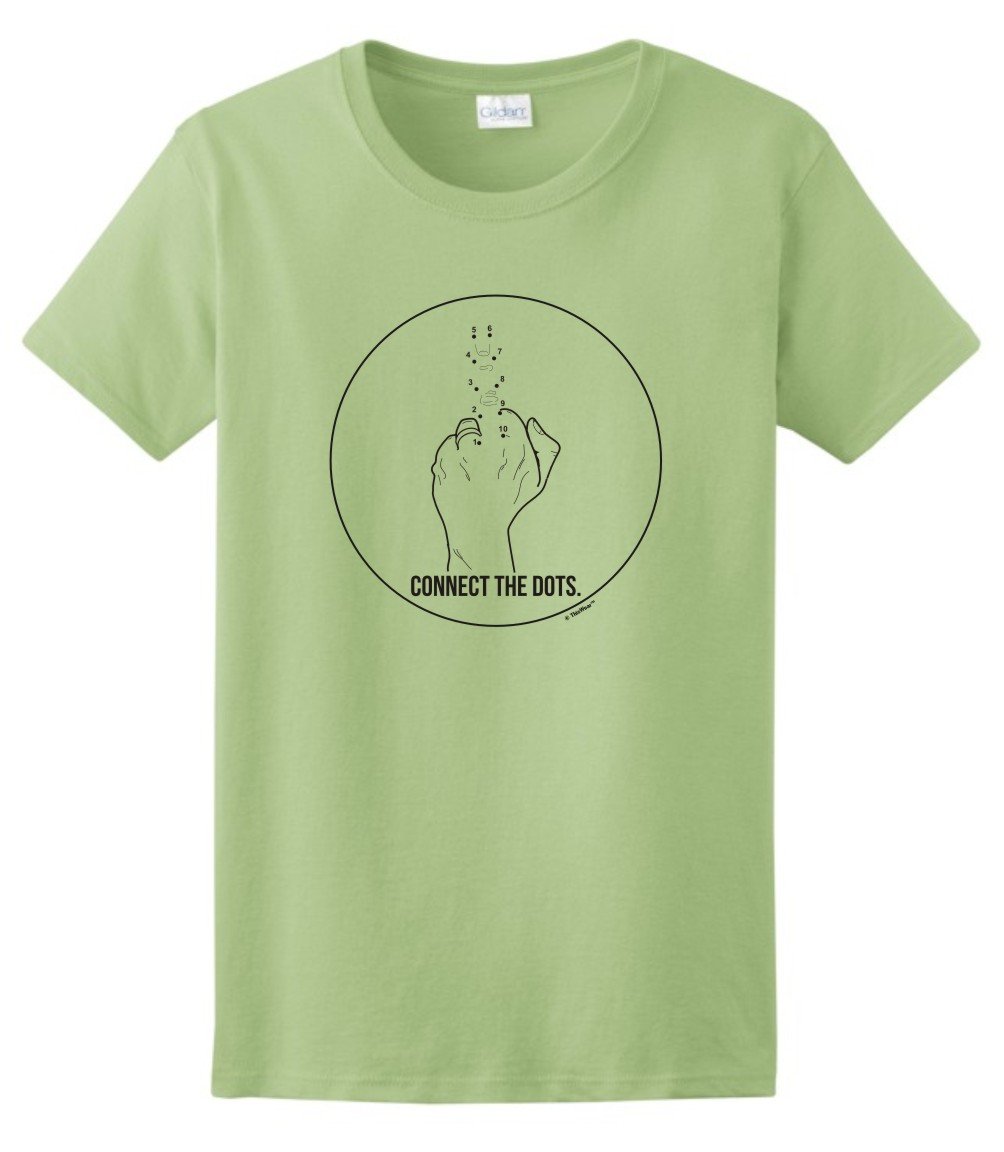  Humorous Gifts Connect The Dots Middle Finger T Shirt