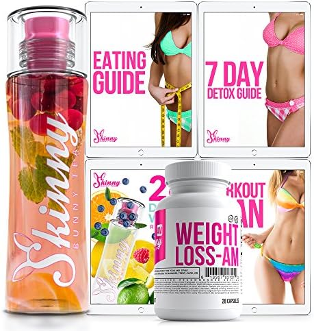 Skinny Bunny Quick Weight Loss Supplement Bundle for Women, Shred Pounds, Burn Fat, Clinically Studied Ingredients (Clear Skinny)