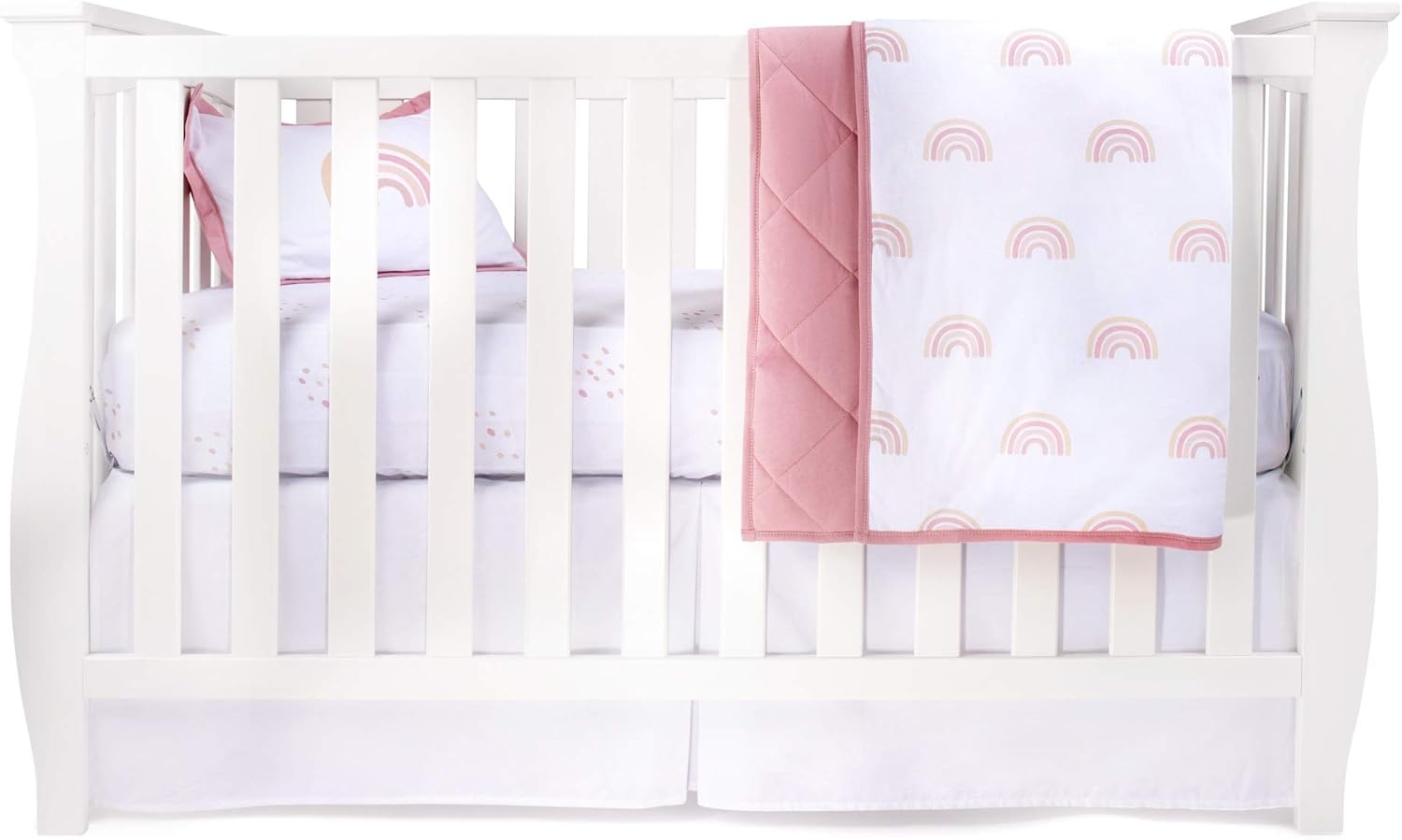 rainbow crib sheet set