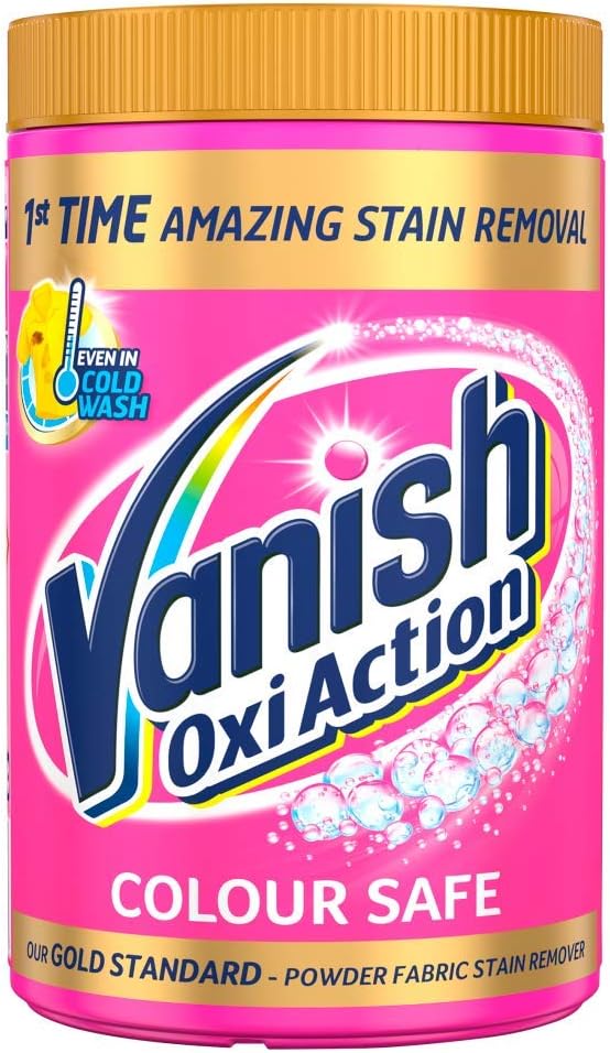Vanish Stain Remover, Gold Oxi Action Powder, 1.5kg, Removes Stains Laundry Detergent Leave Behind