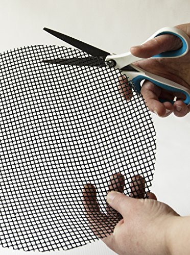 Grill Mats: Extra Large BBQ Mat Replaces Vegetable & Fish Grill Basket, Pizza Screen | Heavy Duty PFOA Free Nonstick Barbecue Grill Mesh TrayFitsl Grills, Smokers, Oven,17 x 13,Cut to Fit Grill Topper