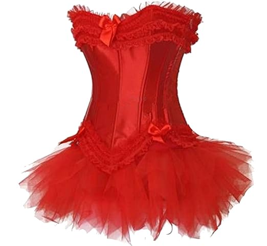 Corsage Kleid Mini Rock Petticoat