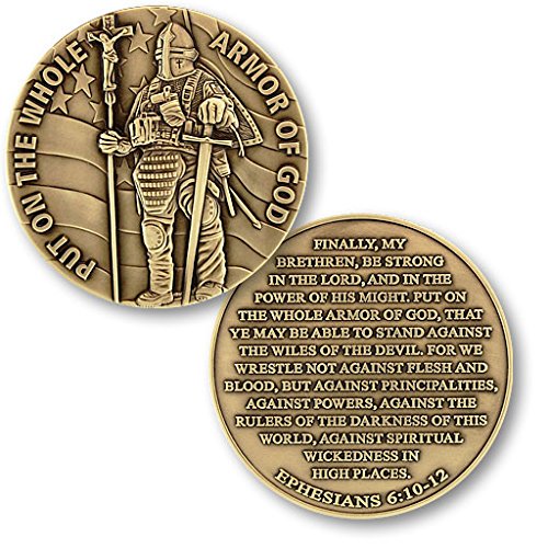Armor of god - ephesians 6:10 challenge coin