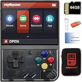 Miyoo Mini Plus Handheld Game Console with Dedicated Storage Case 3.5 Inch Portable Retro Video Games Consoles Built-in 64G T