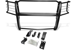 DNA Motoring GRILL-G-073-BK Front Headlight/Grille Brush Guard Compatible with 14-18 Silverado 1500