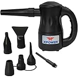 XPOWER A-2 Airrow Pro Multi-Use Electric Computer Duster Dryer Air Pump Blower - Black