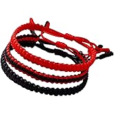 JENMAVJI Tibetan Rope Braided Rope String Adjustable Bracelet for Women Men Jewelry Handmade Bohemian Lucky Protection Bracelet Colorful