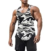FITMENS Mens Stringer Tank Tops Y-Back Bodybuilding Sleeveless Gym Muscle Workout Shirts