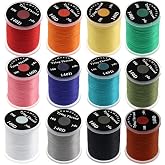 HERCULES 140D Fly Tying Thread 12 Colors Non Waxed Fly Tying Wires Materials Kits Fly Tying Tieing Supplies for Dry Wet Flies