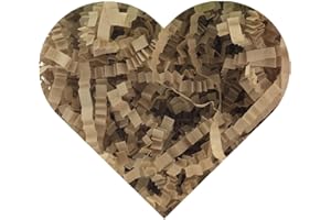 YHXKJ Crinkle Paper for Gift Box (1/2 LB) Crinkle Cut Paper Shred Filler,Shredded Paper Filler Packing Gift Wrap Easter Basket Grass Filler-Kraft