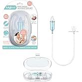 Snot Sucker for Baby with Case - Includes Two Soft Tips BPA Free Reusable Nose Sucker - Easy Cleaning - Nasal Aspirator for B