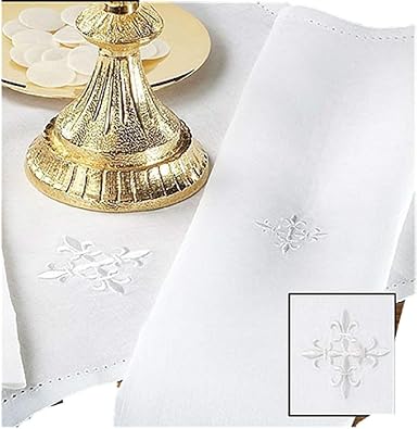 Juego de 3 purificadores de lino 100% con flor de lis Cross ...