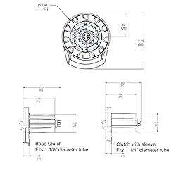 Rollease Skyline SL10 Roller Shade Clutch White