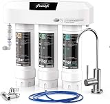 Frizzlife SP99 Under Sink Water Filter System with Brushed Nickel Faucet
