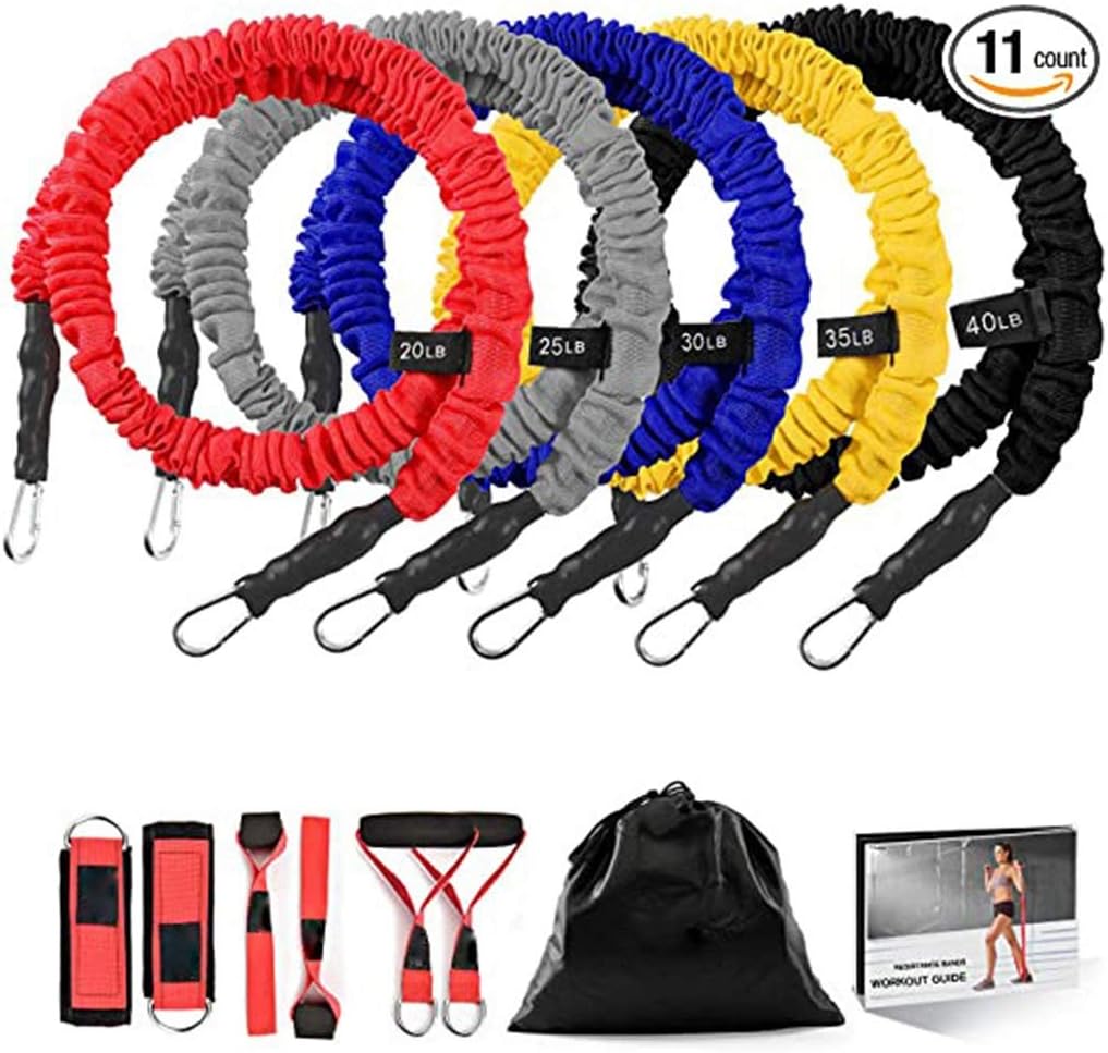 MLX 11Piece Resistance Bands Set, Pull Rope Set, Exercise