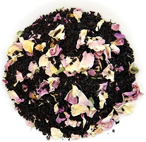 Grindstone Tea Collection | Rose with French Vanilla Tea | 100% Single Origin Tea | GMO Free | 42g in Designer PET Kilner Jars | (Pack of 2)