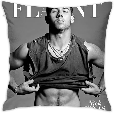 nick jonas sequin pillow