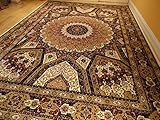 Silk Persian Qum Area Rugs 5x8 Beige Rug Living Room Rugs Luxury Rugs Ivory Carpet 5x7 Dining Room Carpet (Medium 5'x8')