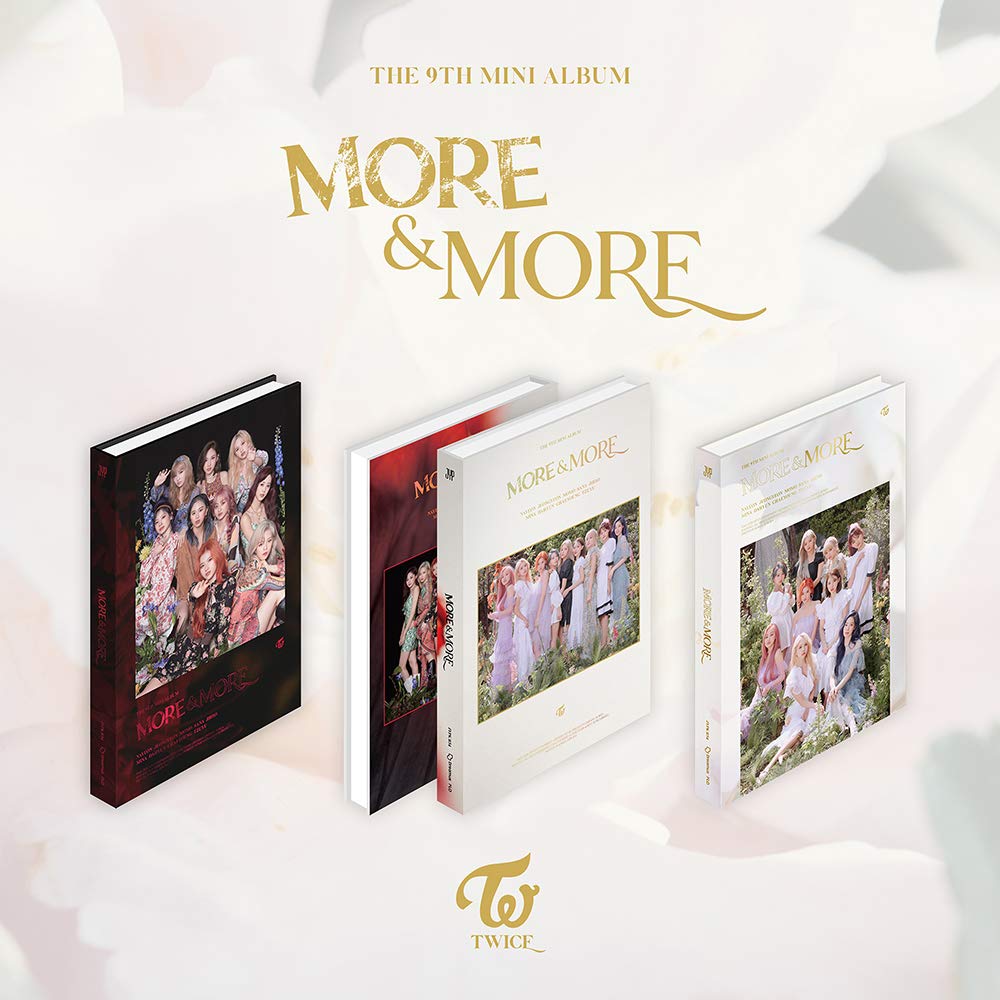 JYP Twice - More & More (9th Mini Album) Album+Pre-Order Benefit+Folded Poster+Extra Photocards Set (B ver.)