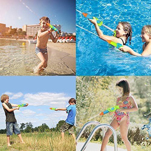 NextX 6 Pack Water Blaster, Water Guns Super Soaker, Summer Water Toys for Kids