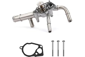 MILIPARTS Coolant Thermostat Housing Assembly Fit for 2010 2011-2017 Chevy Buick Allure LaCross GMC Equinox Impala Malibu Terrain Cadillac SRX XTS Pontiac G6 Torrent 2009 Saturn Aura Vue 3.0L 3.6L