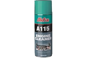 Akfix A115 Engine Cleaner and Degreaser - Quick and Bright Cleaner for Car, Motorcycle, Automotive and Machine Engine - Oil Grease Remover, Degreaser Cleaner Spray | 1 Pack, 16.9 Oz.