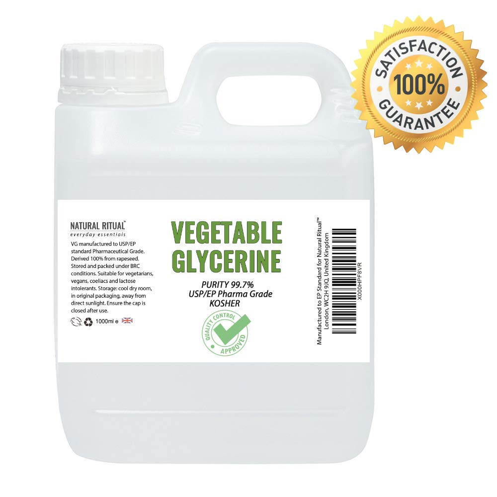 [NEW] 1 Litre VG Vegetable Glycerine (Glycerol) Pure EP Certified