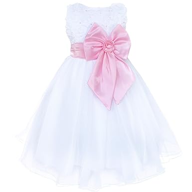 dark pink flower girl dresses
