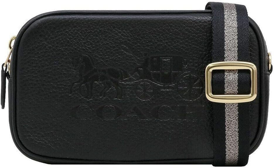 Coach Crossbody Jes Convertible Beltbag Black Leather Logo F79212