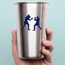 Transparent Decal Stickers of Boxers Boxing
