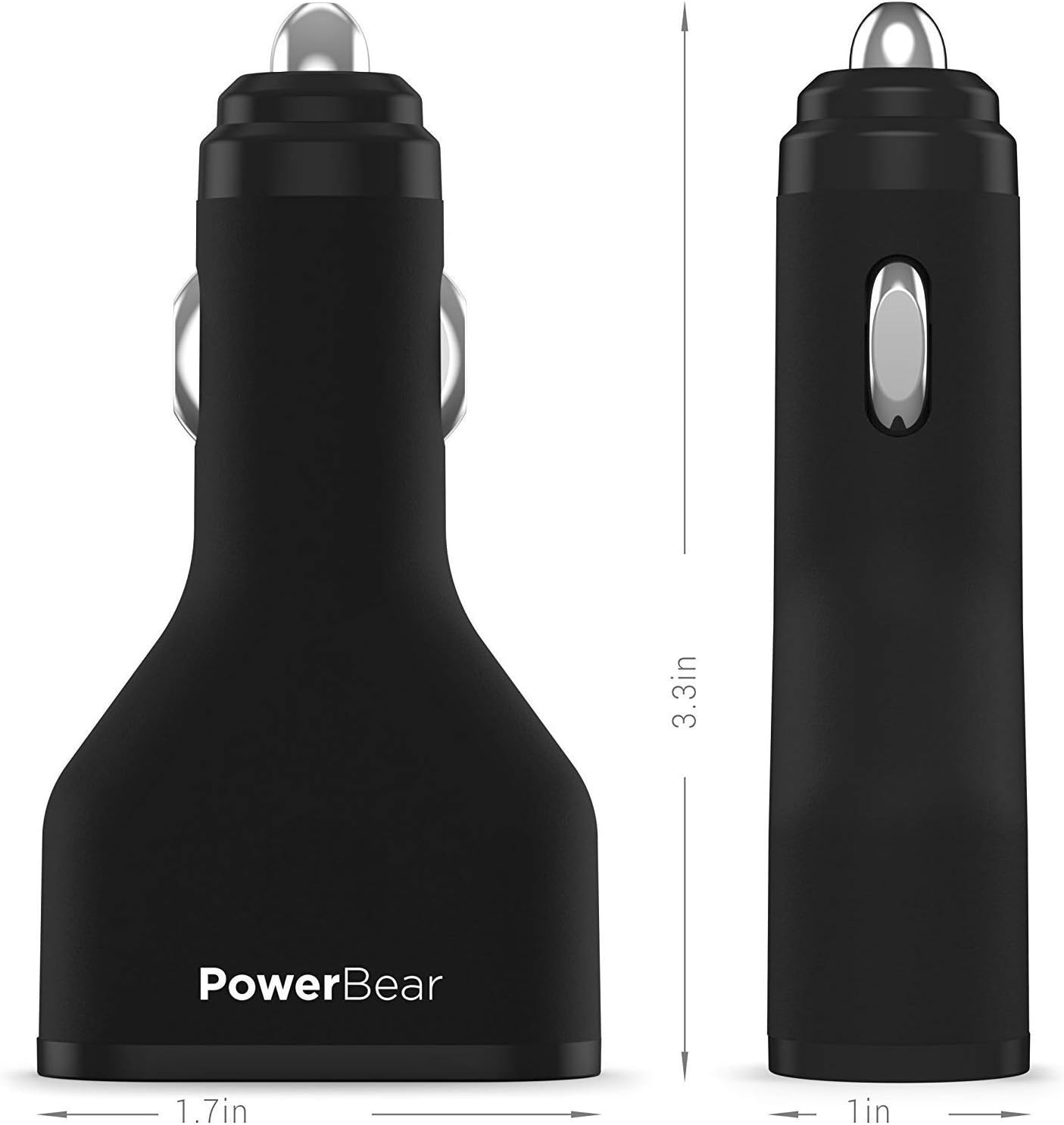 PowerBear Car Charger [45W] Ultra Fast Dual QC 3.0 for iPhone & Android: Home Audio & Theater