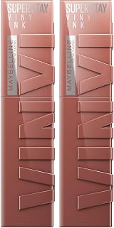 Maybelline SuperStay Vinyl Ink Lip Colour 120 Punchy Pack of 2 Long Wear