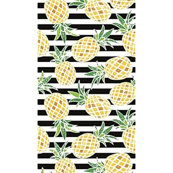 Bahia Collection by Dohler Pineapples and Stripes Brazilian Velour Beach Towel