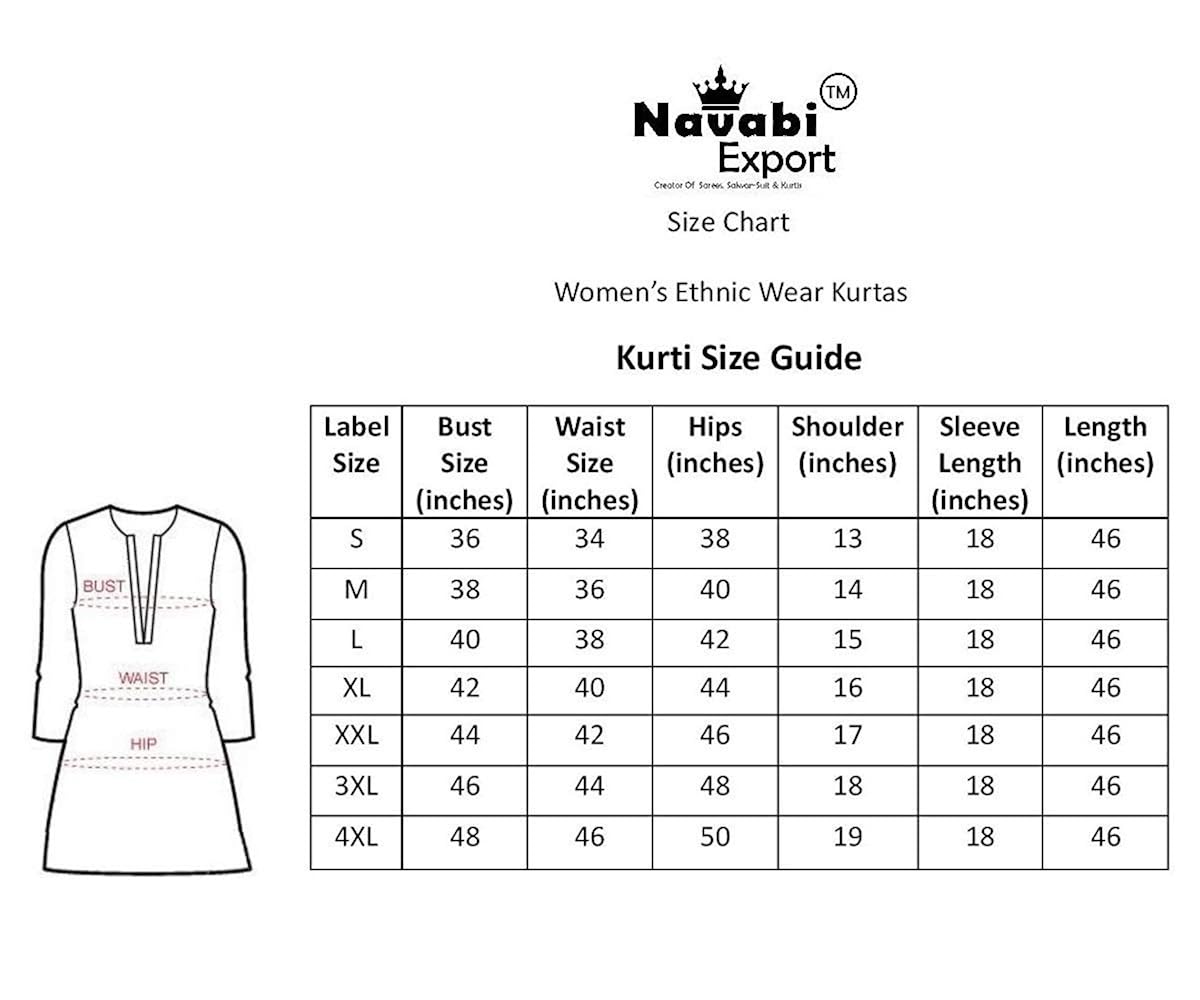 navabi export women's cotton rayon fabric a-line kurti (vf-ku-86)