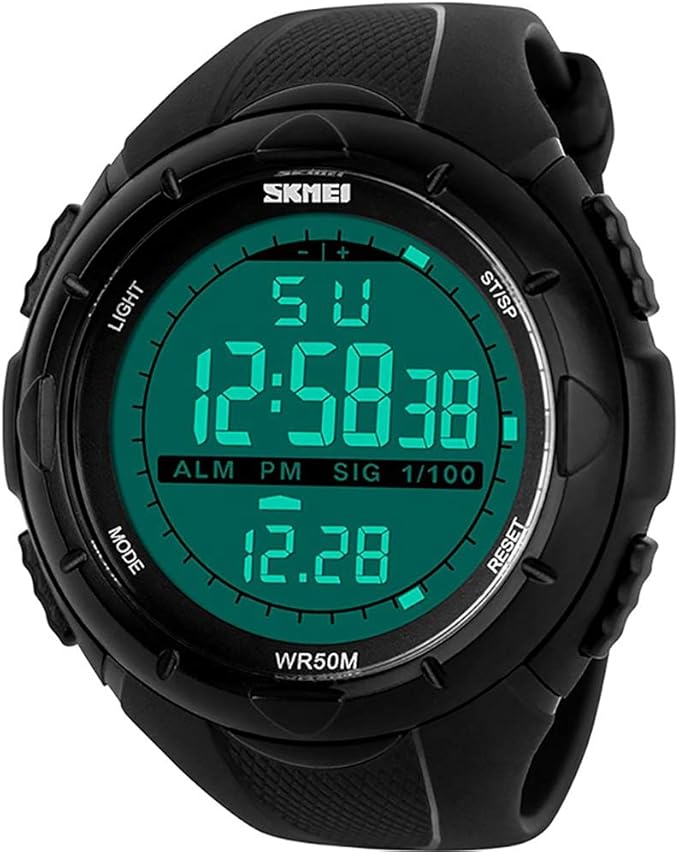 SKMEI 1025 Black Waterproof Mens Digital Watch Buy Online at Best