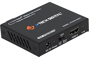 4K 60Hz HDMI Audio Extractor Converter SPDIF + 3.5MM Output Supports HDMI 2.0, HDCP 2.2, 1080P@120Hz, 1080P@144Hz, Dolby Digital/DTS Passthrough CEC, HDR10 by J-Tech Digital [JTD18G-H5CH]