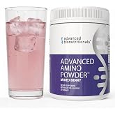 Advanced Amino Powder | Essential Amino Drink Mix | Berry, 30 Servings | Workout and post-exercise recovery with vegan, dairy-free, gluten-free nutrition for muscle building and daily energy support