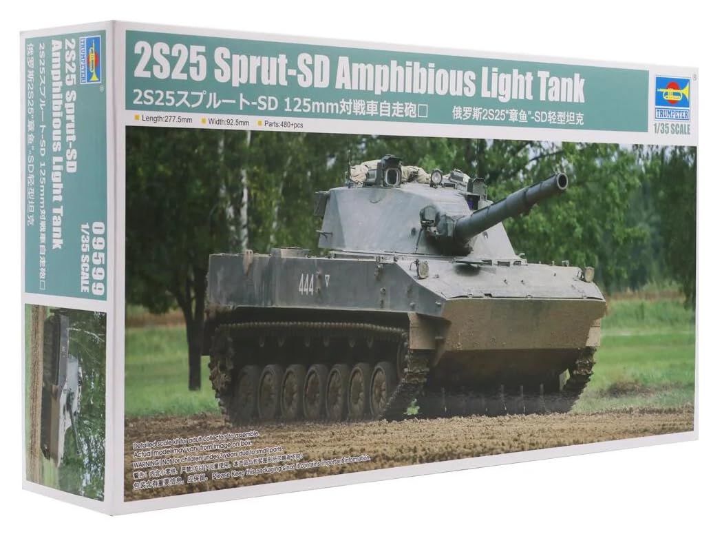 Trumpeter 1:35-2S25 Sprut- SD Amphibious Light Tank
