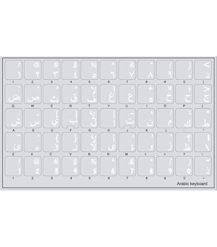 Arabic Hebrew Keyboard Stickers Colorful Arabic Ke... - Vicedeal Arabic Hebrew Keyboard Stickers Colorful Arabic Ke... - Vicedeal