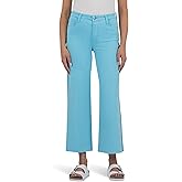 KUT from The Kloth Womens Meg High-Rise Fab Ab Wide Leg Raw Hem