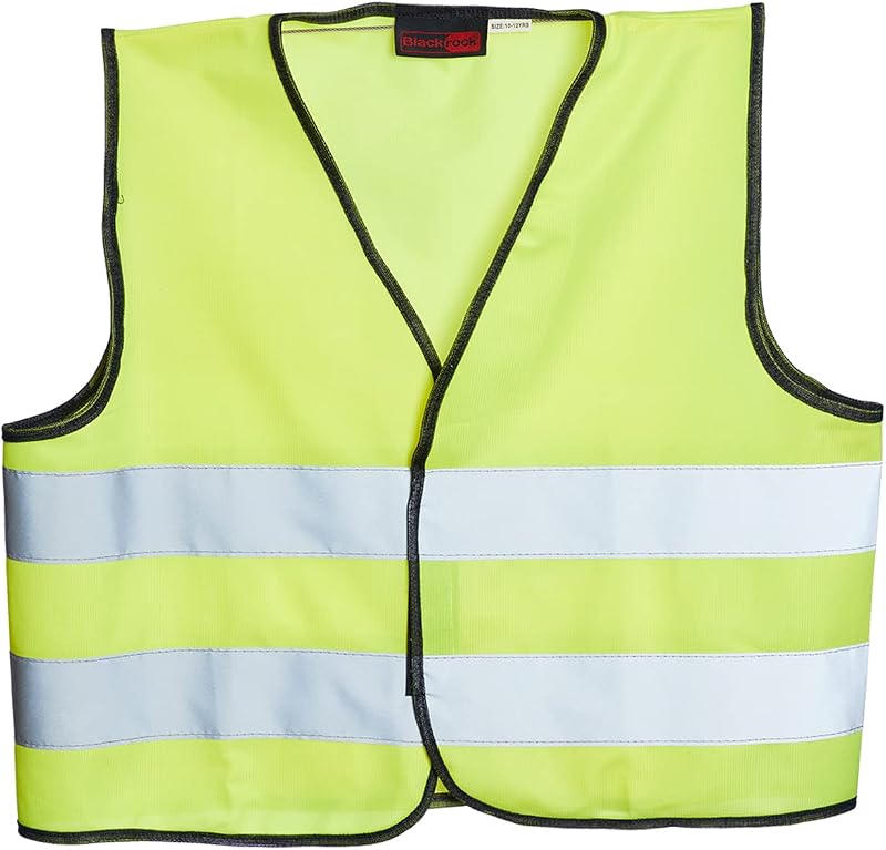 Blackrock Kids Hi Vis Vest Yellow 4-6 Years Unisex Childrens Safety EN1150
