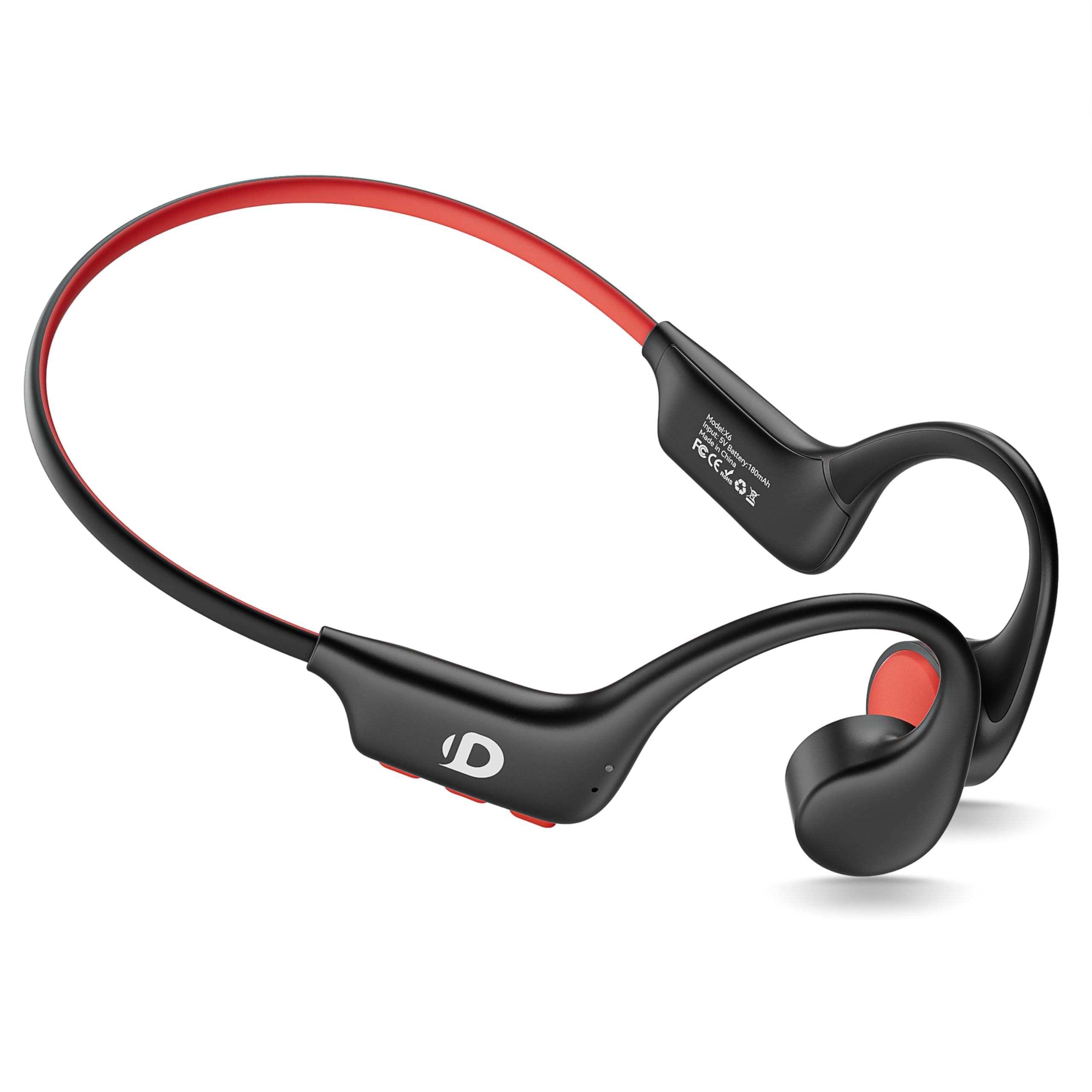 DEMICEA Open Ear Sport Headphones, Wireless Bone Conduction Earphones