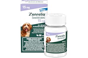 Zenrelia (ilunocitinib Tablets) | Once Daily Prescription Itch Relief for Dogs | 15 mg mg (90 Count)