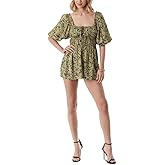 Jessica Simpson womens Alena Tie Keyhole Short Sleeve Romper