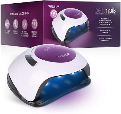 Professional 120W LED Gel Nail Lamp Dryer 4 Timer Settings White